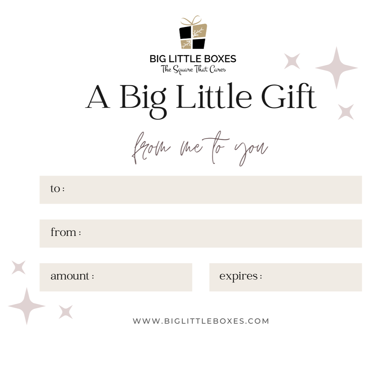 Big Little Boxes Gift Card